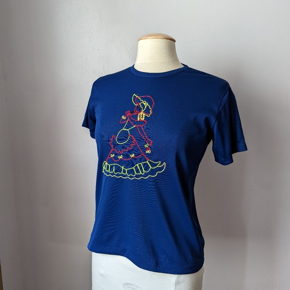 Vintage Deadstock Single-stitch Embroidered T-shirt